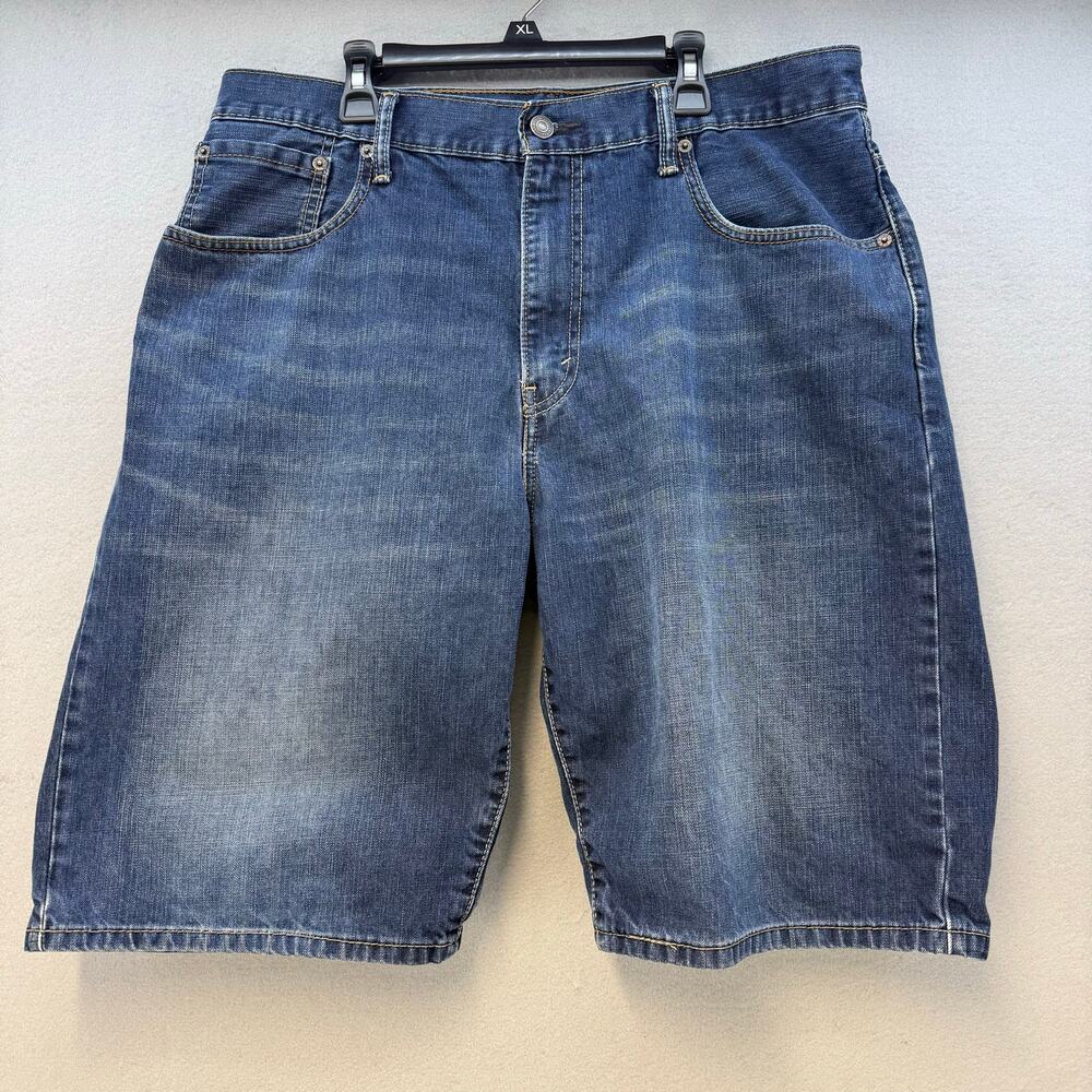 Levi's 569 Jean Shorts Men's 34 Blue Loose Straight Fit Levi's Jorts